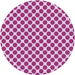Square Patterned Deep Pink Rug, pat2752pur