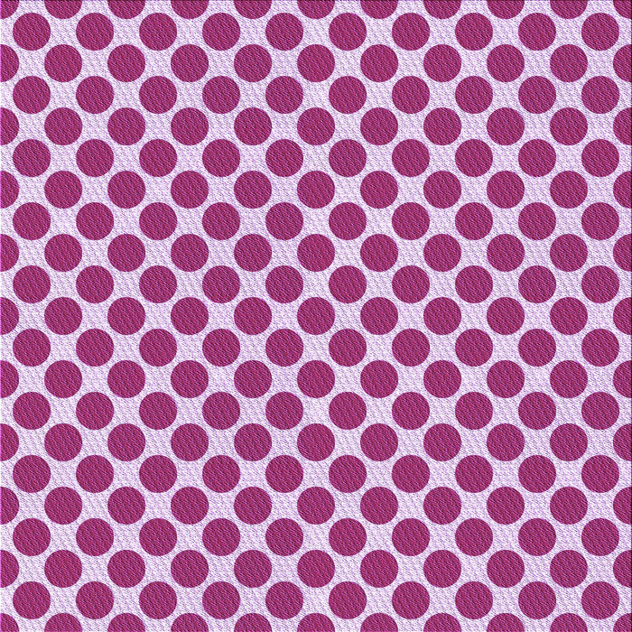 Round Patterned Deep Pink Rug, pat2752pur