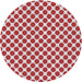 Sideview of Patterned Red Novelty Rug, pat2752