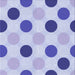 Round Patterned Periwinkle Purple Rug, pat2753blu