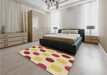 Patterned Orange Rug in a Bedroom, pat2753brn