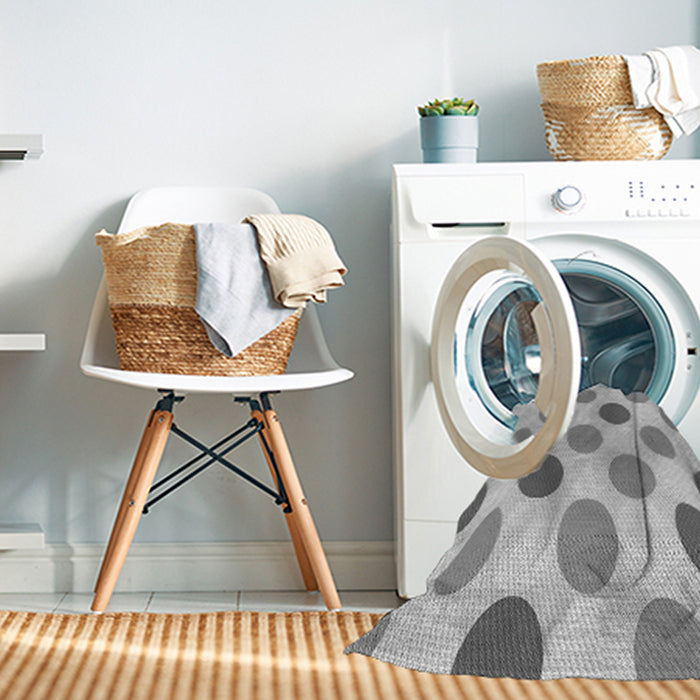 Machine Washable Transitional Gray Rug in a Washing Machine, wshpat2753gry