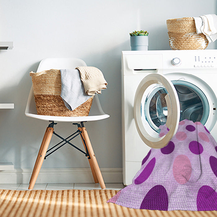 Machine Washable Transitional Blossom Pink Rug in a Washing Machine, wshpat2753pur