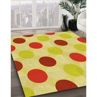 Patterned Orange Rug, pat2753yw