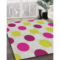 Patterned Pink Novelty Rug, pat2753