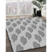 Patterned Platinum Silver Gray Rug in Family Room, pat2754gry