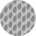 Square Patterned Platinum Silver Gray Rug, pat2754gry