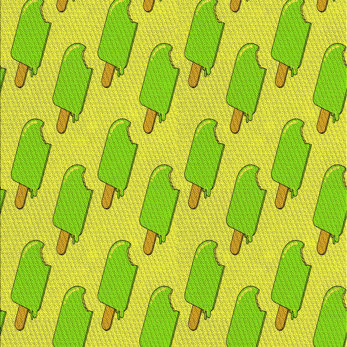 Patterned Pistachio Green Rug, pat2754yw