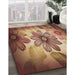 Machine Washable Transitional Brown Sand Brown Rug in a Family Room, wshpat2755brn