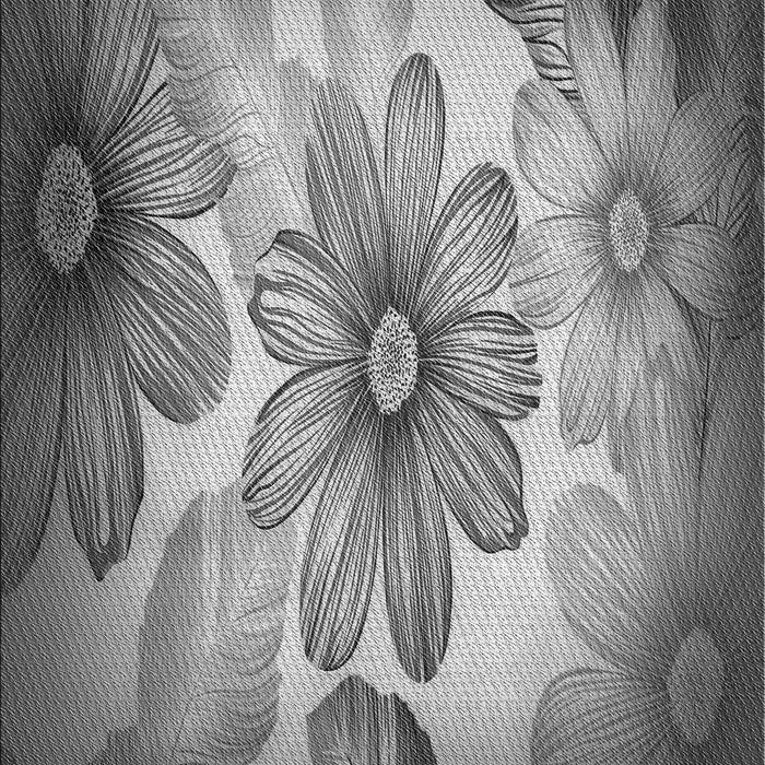 Patterned Dark Gray Rug, pat2755gry