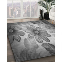 Patterned Dark Gray Rug, pat2755gry