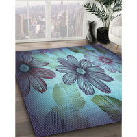 Patterned Purple Haze Purple Rug, pat2755lblu