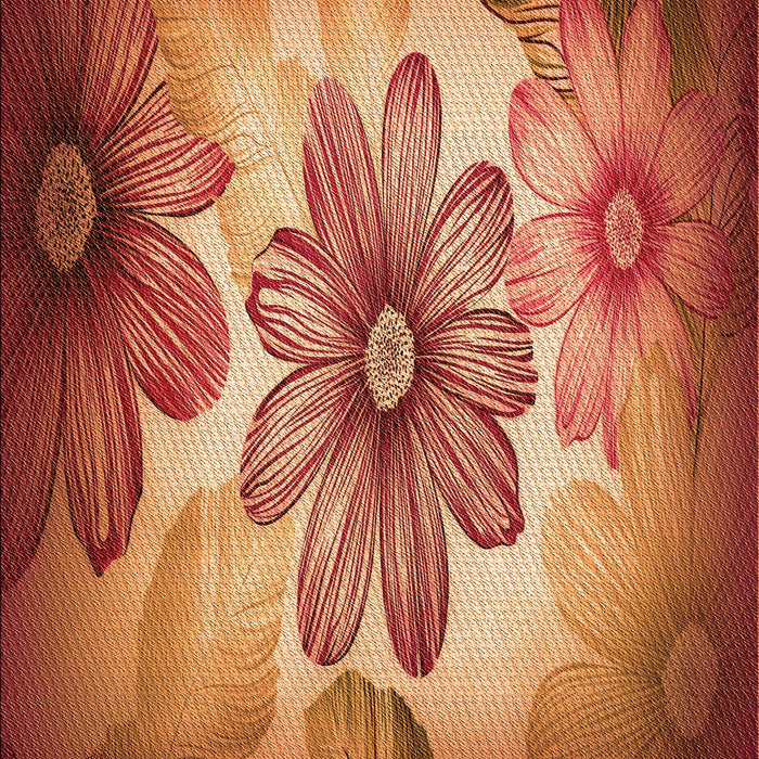 Machine Washable Transitional Red Rug, wshpat2755org