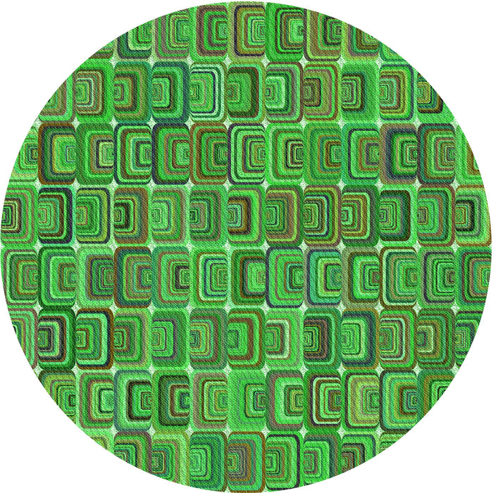 Square Machine Washable Transitional Neon Green Rug in a Living Room, wshpat2756grn