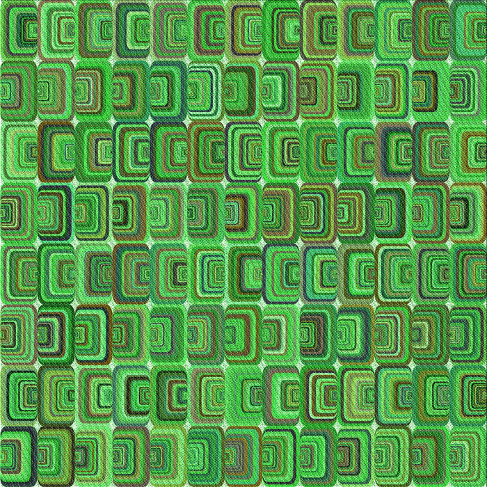 Round Patterned Neon Green Rug, pat2756grn