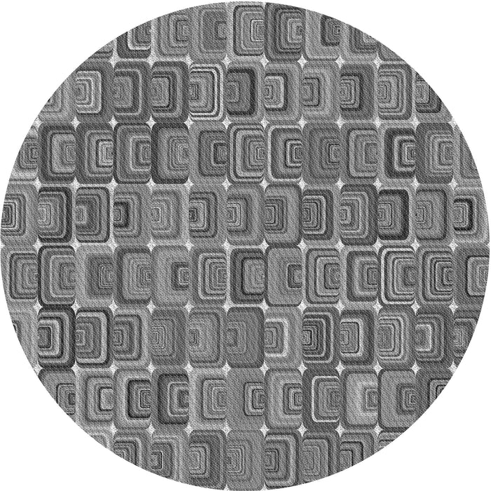 Square Patterned Gray Rug, pat2756gry