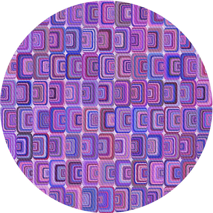 Square Patterned Purple Rug, pat2756pur