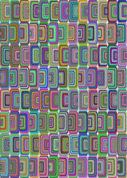 Patterned Purple Modern Rug, pat2756