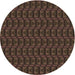 Square Machine Washable Transitional Sienna Brown Rug in a Living Room, wshpat2757brn