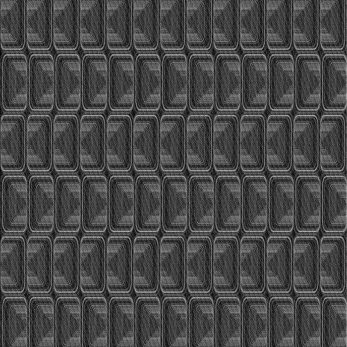 Patterned Midnight Gray Rug, pat2757gry