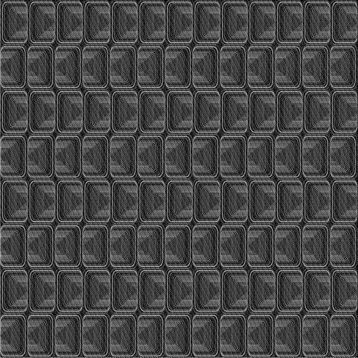 Round Patterned Midnight Gray Rug, pat2757gry