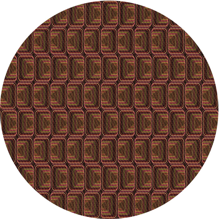 Square Machine Washable Transitional Mahogany Brown Rug in a Living Room, wshpat2757org