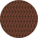 Square Machine Washable Transitional Mahogany Brown Rug in a Living Room, wshpat2757org