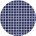 Square Patterned Night Blue Rug, pat2758blu