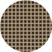 Square Patterned Midnight Gray Rug, pat2758brn