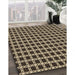 Machine Washable Transitional Midnight Gray Rug in a Family Room, wshpat2758brn