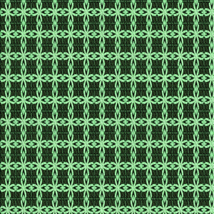 Patterned Green Rug, pat2758grn