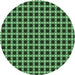 Square Patterned Green Rug, pat2758grn