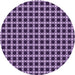 Square Patterned Dark Purple Rug, pat2758pur