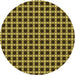 Square Patterned Black Brown Rug, pat2758yw