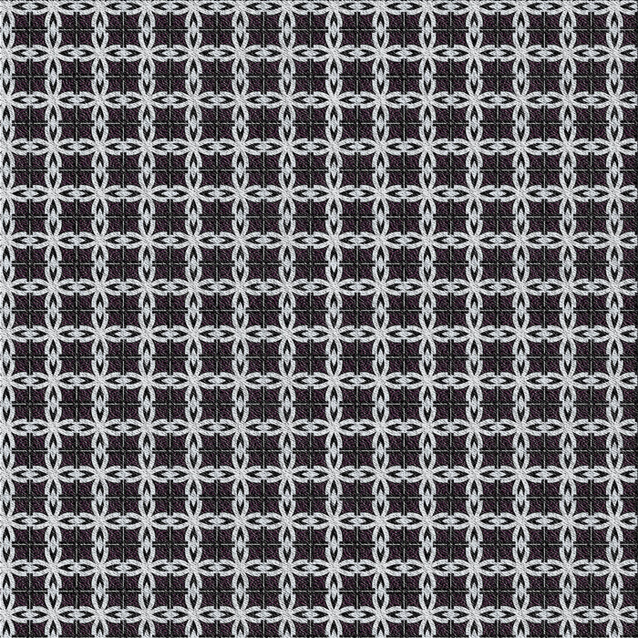 Square Patterned Silver Gray Novelty Rug, pat2758