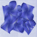 Round Machine Washable Transitional Blue Orchid Blue Rug, wshpat2759blu