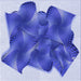 Round Patterned Blue Orchid Blue Rug, pat2759blu