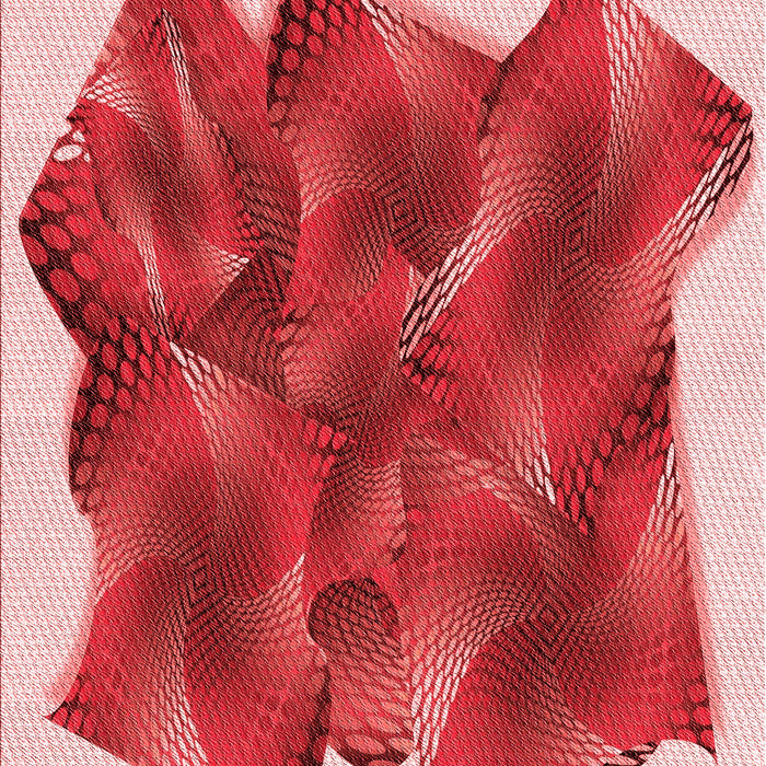 Patterned Pastel Pink Rug, pat2759rd