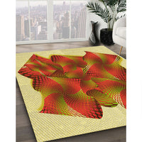 Patterned Red Rug, pat2759yw