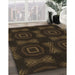 Machine Washable Transitional Midnight Gray Rug in a Family Room, wshpat276brn