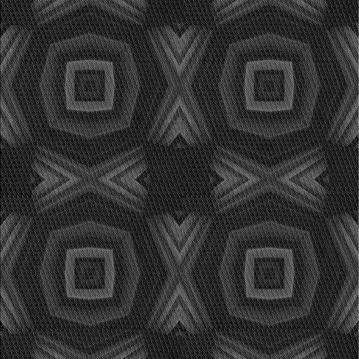 Patterned Midnight Gray Rug, pat276gry