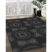 Machine Washable Transitional Midnight Gray Rug in a Family Room, wshpat276gry