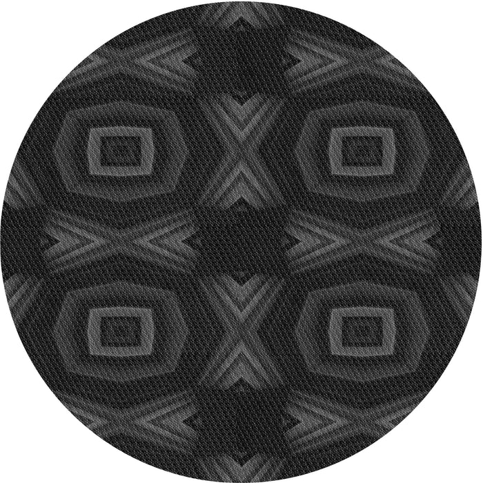 Square Machine Washable Transitional Midnight Gray Rug in a Living Room, wshpat276gry