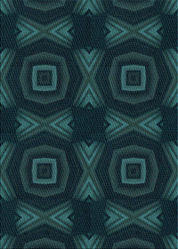 Machine Washable Transitional Teal Green Rug, wshpat276lblu