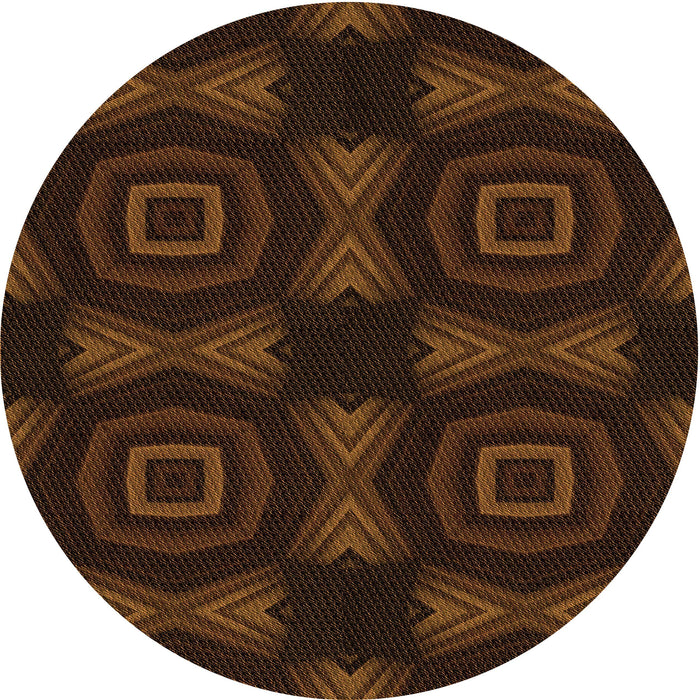 Square Machine Washable Transitional Saddle Brown Rug in a Living Room, wshpat276org