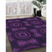 Machine Washable Transitional Deep Purple Rug in a Family Room, wshpat276pur