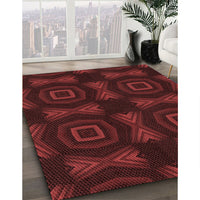 Patterned Chocolate Brown Rug, pat276rd