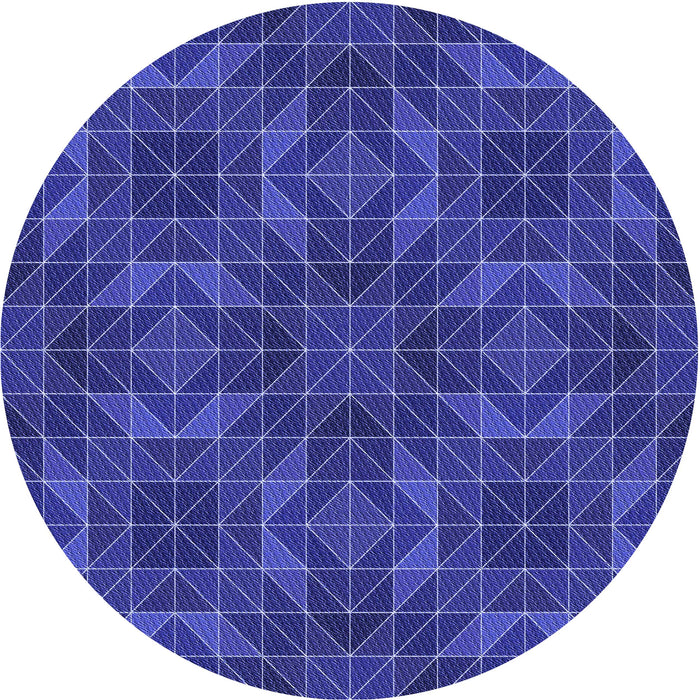 Square Machine Washable Transitional Cobalt Blue Rug in a Living Room, wshpat2760blu