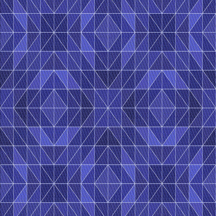 Patterned Cobalt Blue Rug, pat2760blu