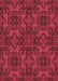 Machine Washable Transitional Red Rug, wshpat2760org